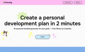 checkly website main page